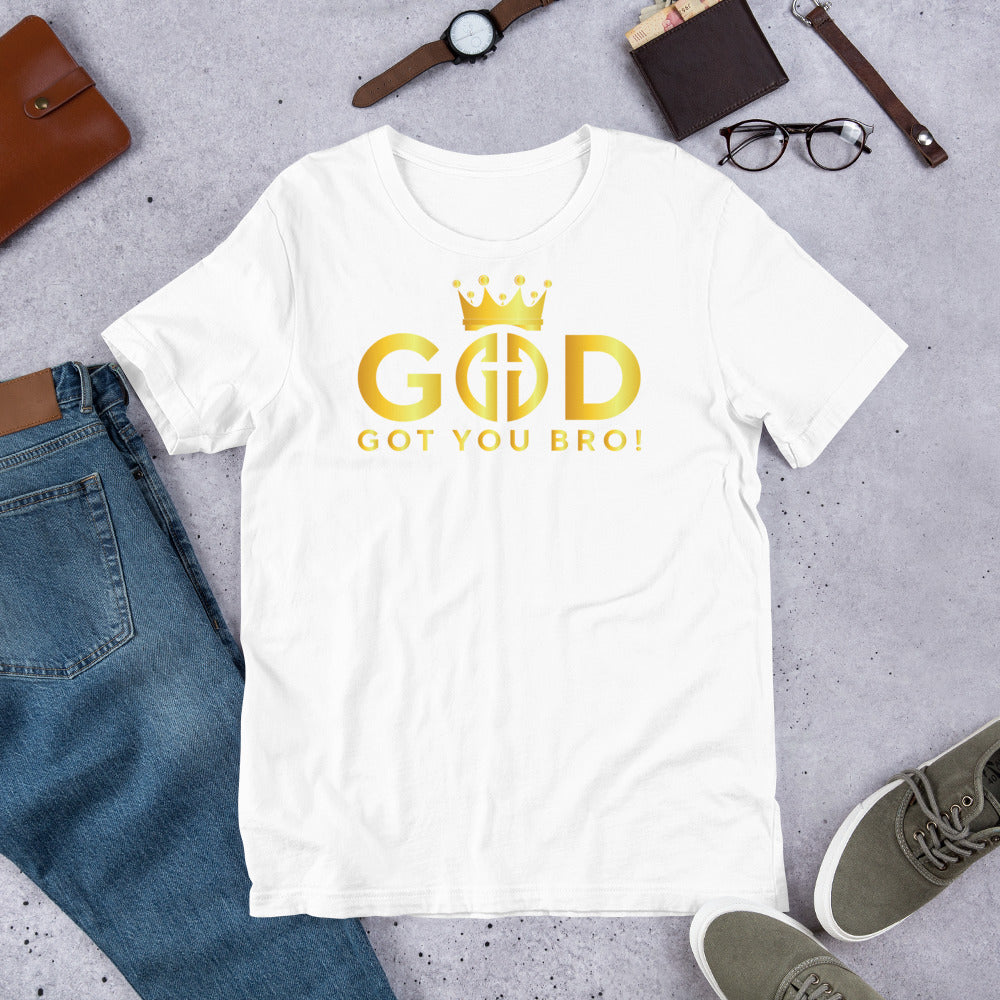 Two Tone Gold Letter GGYB Men's Action T-Shirt