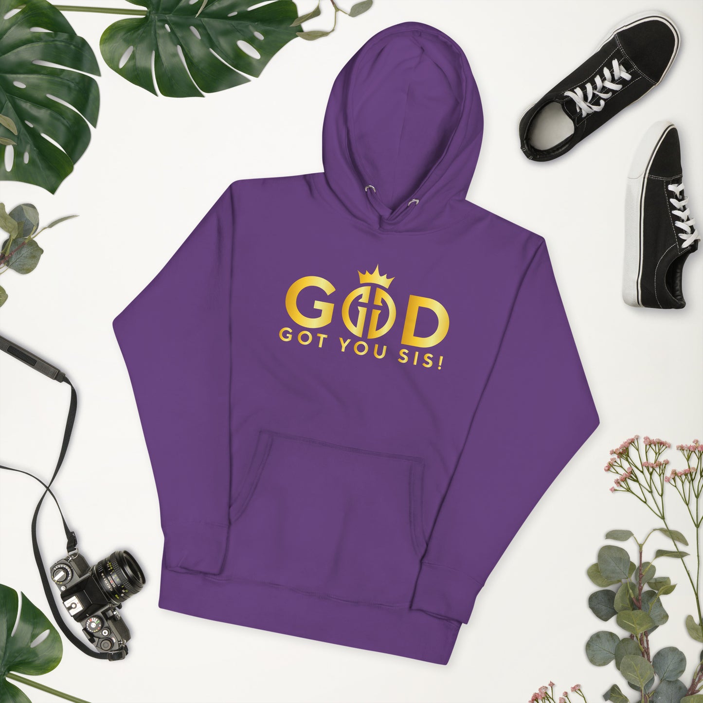 Two Tone Gold Letter GGYS Women's Fashion Hoodie