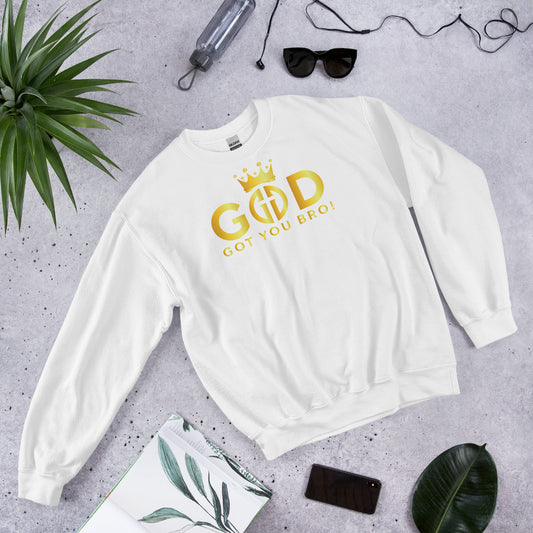 Two Tone Gold Letter GGYB Men's Action Sweatshirt