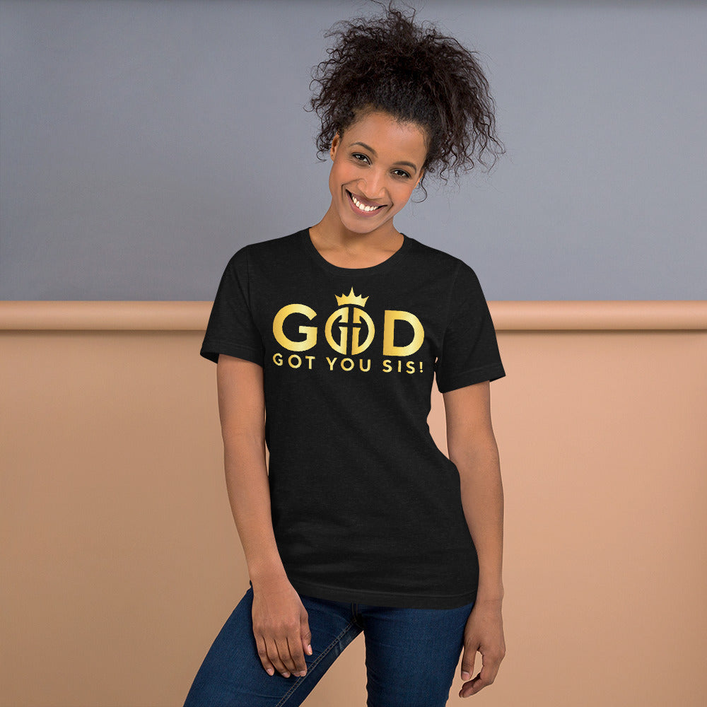 Two Tone Gold Letter GGYS Women's Fashion T-Shirt