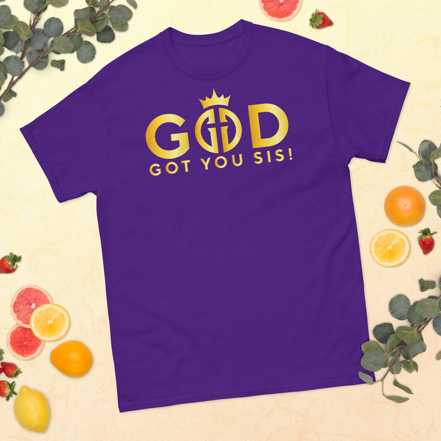 Two Tone Gold Letter GGYS Women's Fashion T-Shirt